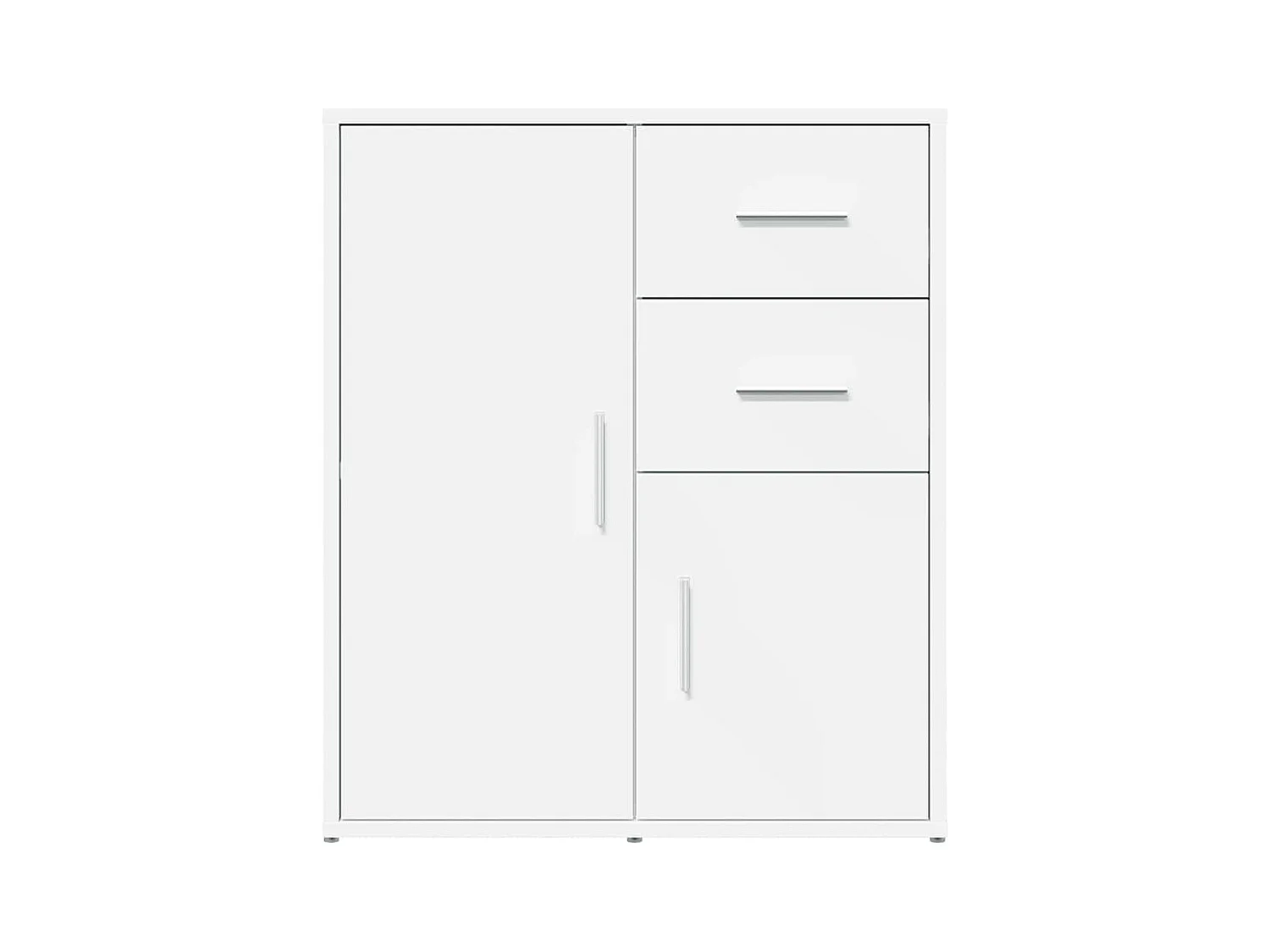 Buffet | Bahut | Meuble de rangement blanc 60x31x70 cm bois d'ingénierie