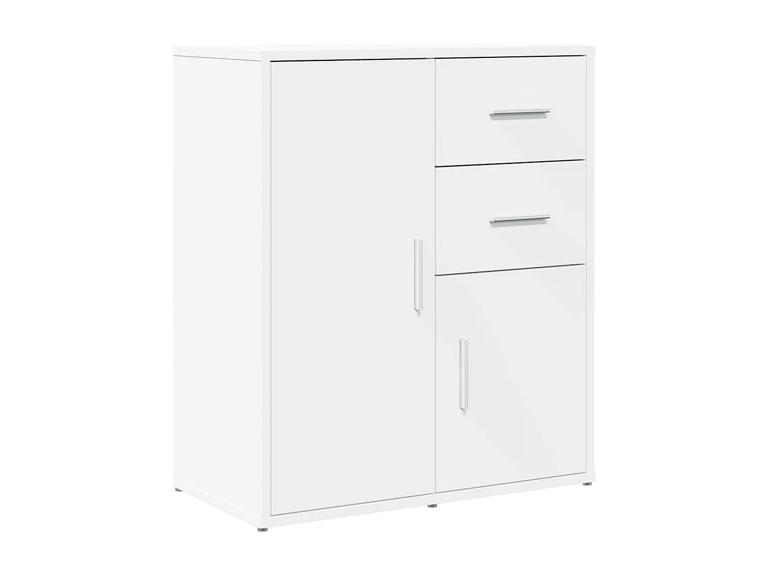 Buffet | Bahut | Meuble de rangement blanc 60x31x70 cm bois d'ingénierie