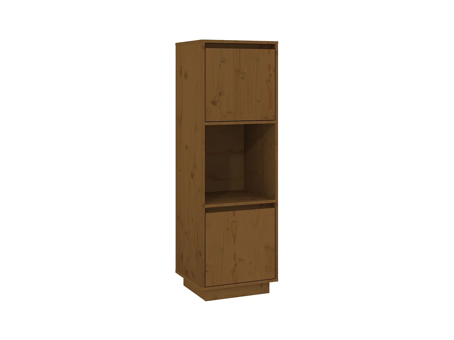 Buffet | Bahut | Meuble de rangement haut Marron miel 38x35x117 cm Bois massif de pin