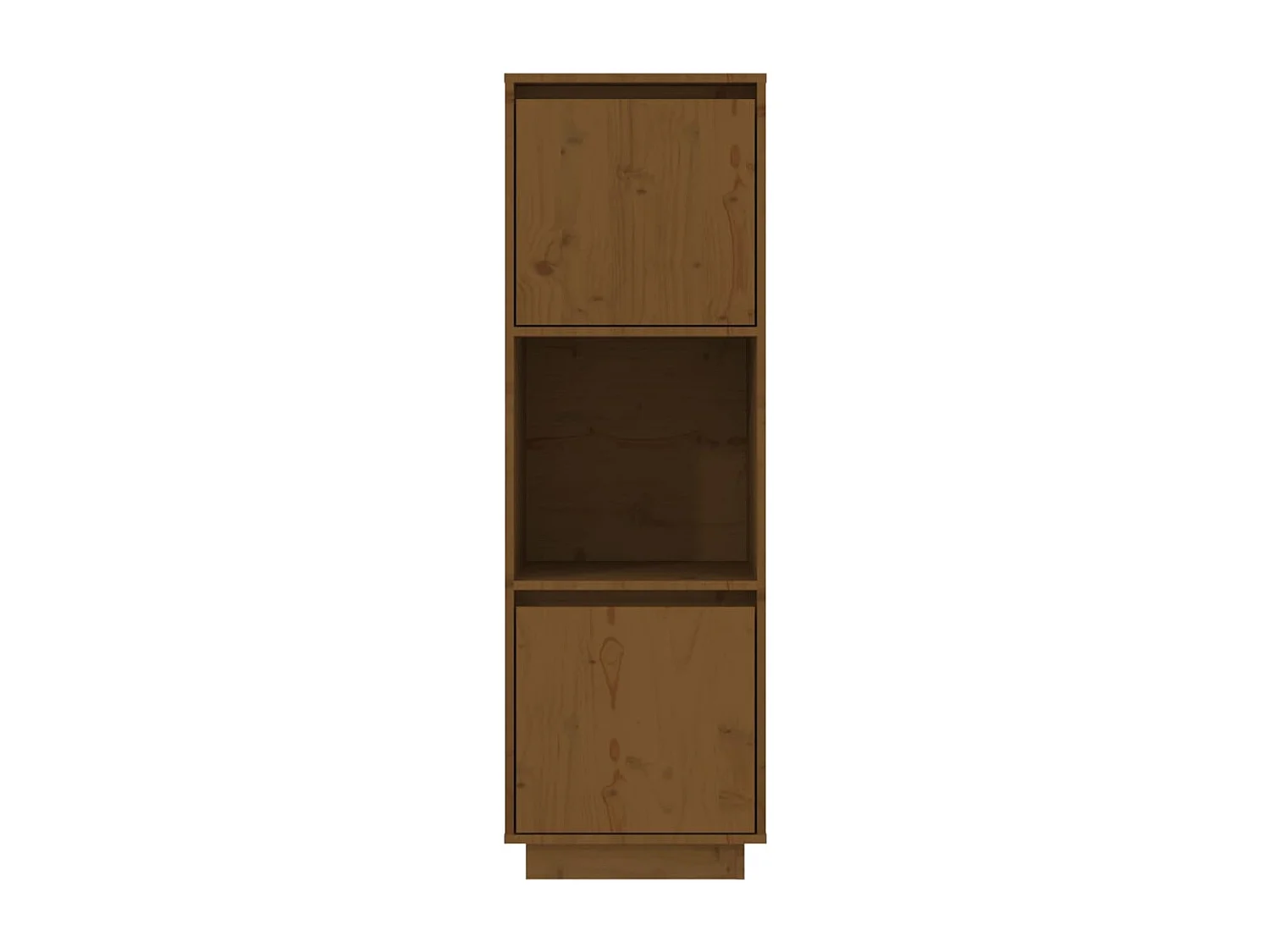 Buffet | Bahut | Meuble de rangement haut Marron miel 38x35x117 cm Bois massif de pin