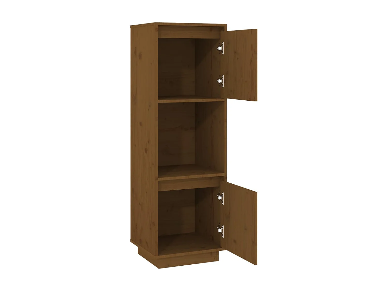 Buffet | Bahut | Meuble de rangement haut Marron miel 38x35x117 cm Bois massif de pin