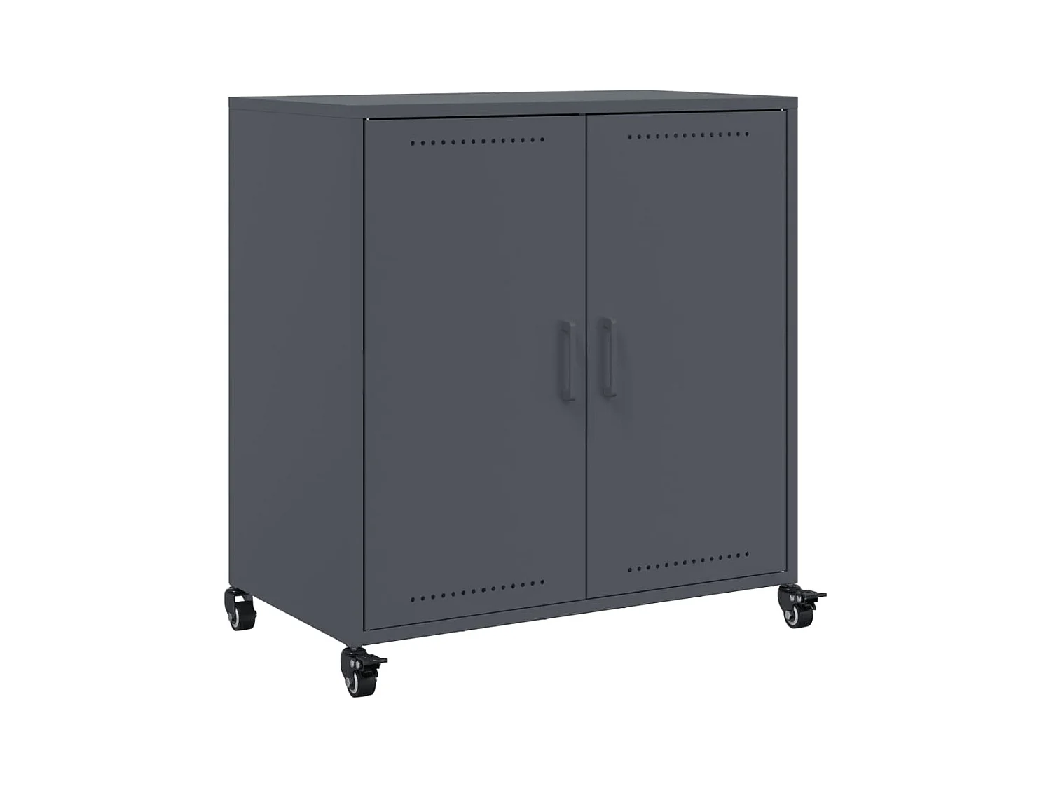 Buffet | Bahut | Meuble de rangement anthracite 68x39x72 cm acier