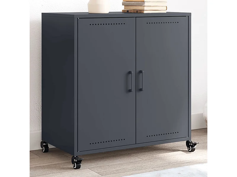 Buffet | Bahut | Meuble de rangement anthracite 68x39x72 cm acier