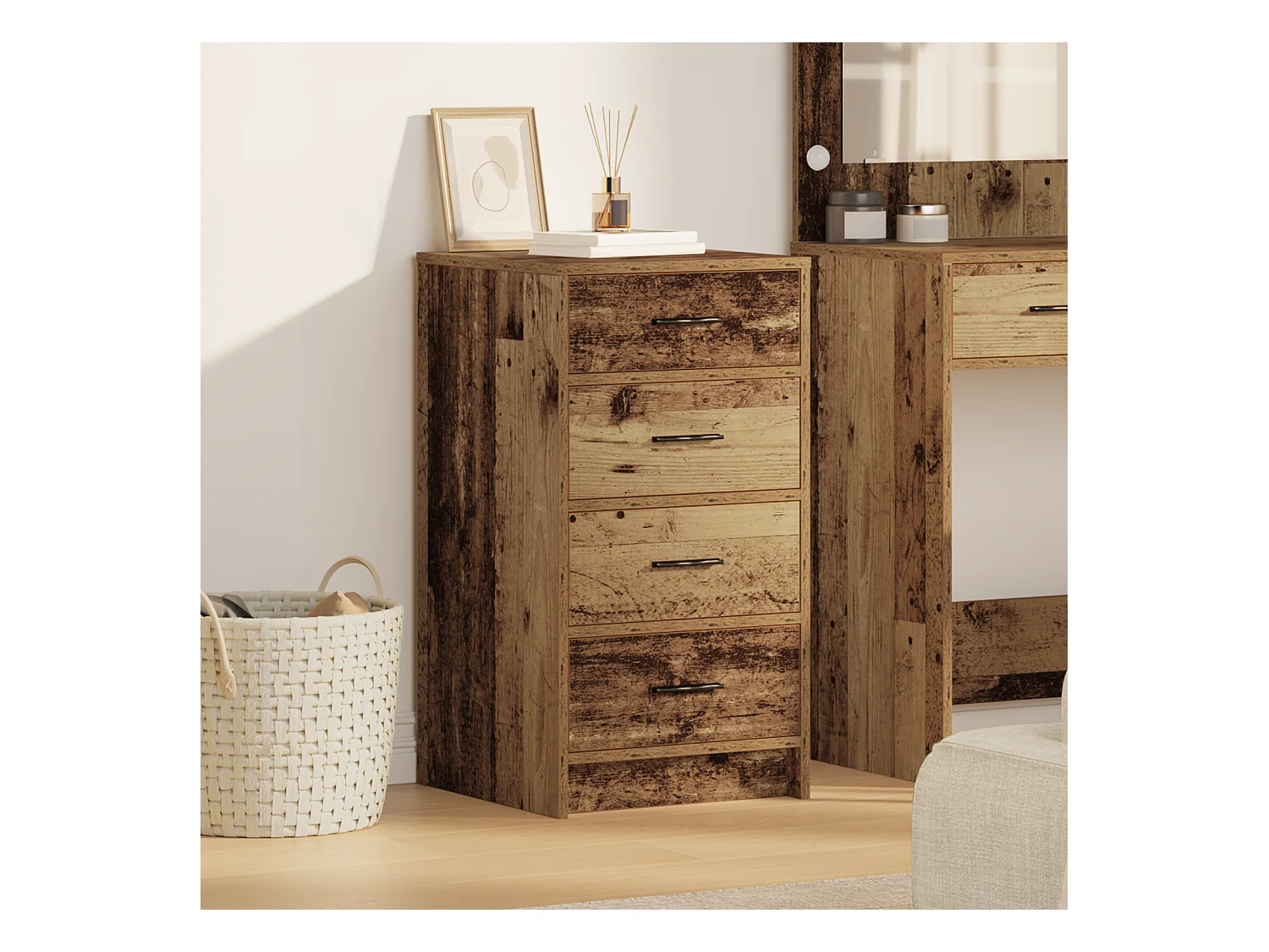 Buffet | Bahut | Meuble de rangement Bois Ancien 40x41x75 cm Bois d'ingénierie