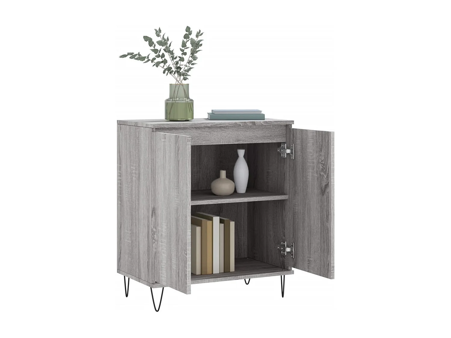 Credenza | Buffet | Armadio Grigio Sonoma 60x35x70 cm in Legno Multistrato