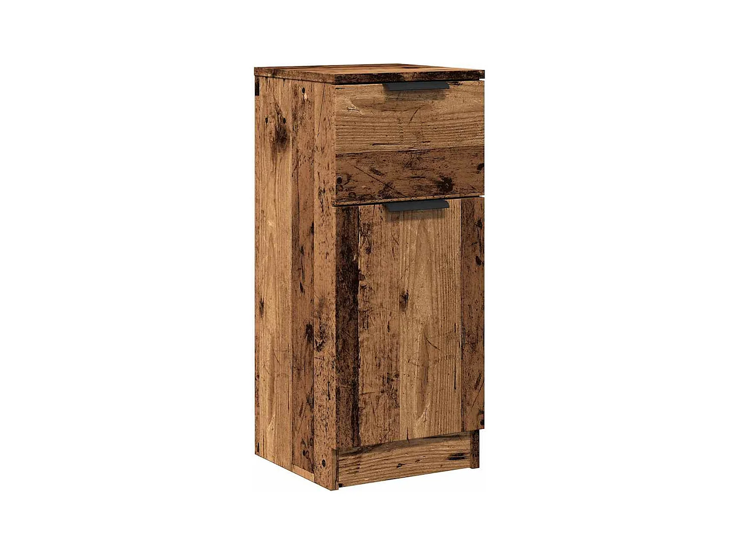 Buffet | Commode à tiroir | Meuble de rangement vieux bois 30x30x70 cm bois d'ingénierie
