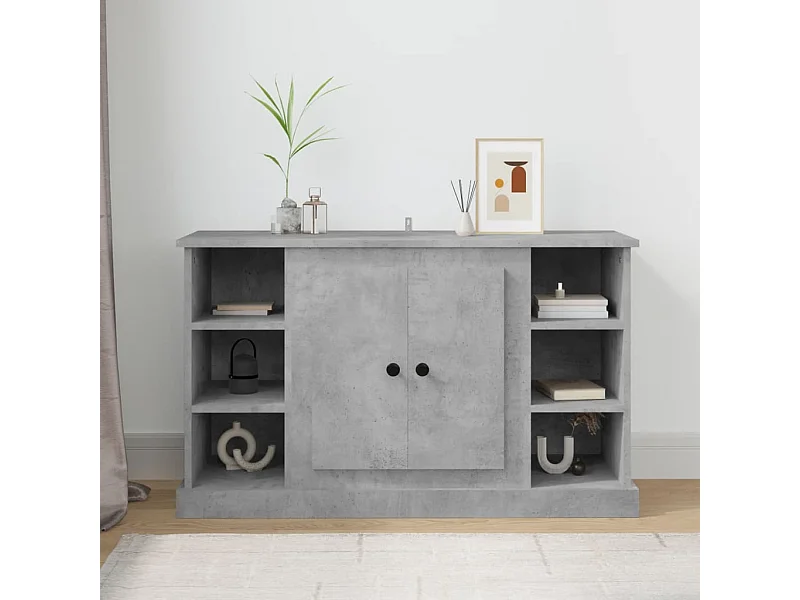 Buffet | Bahut | Meuble de rangement Gris béton 100x35,5x60 cm Bois d'ingénierie