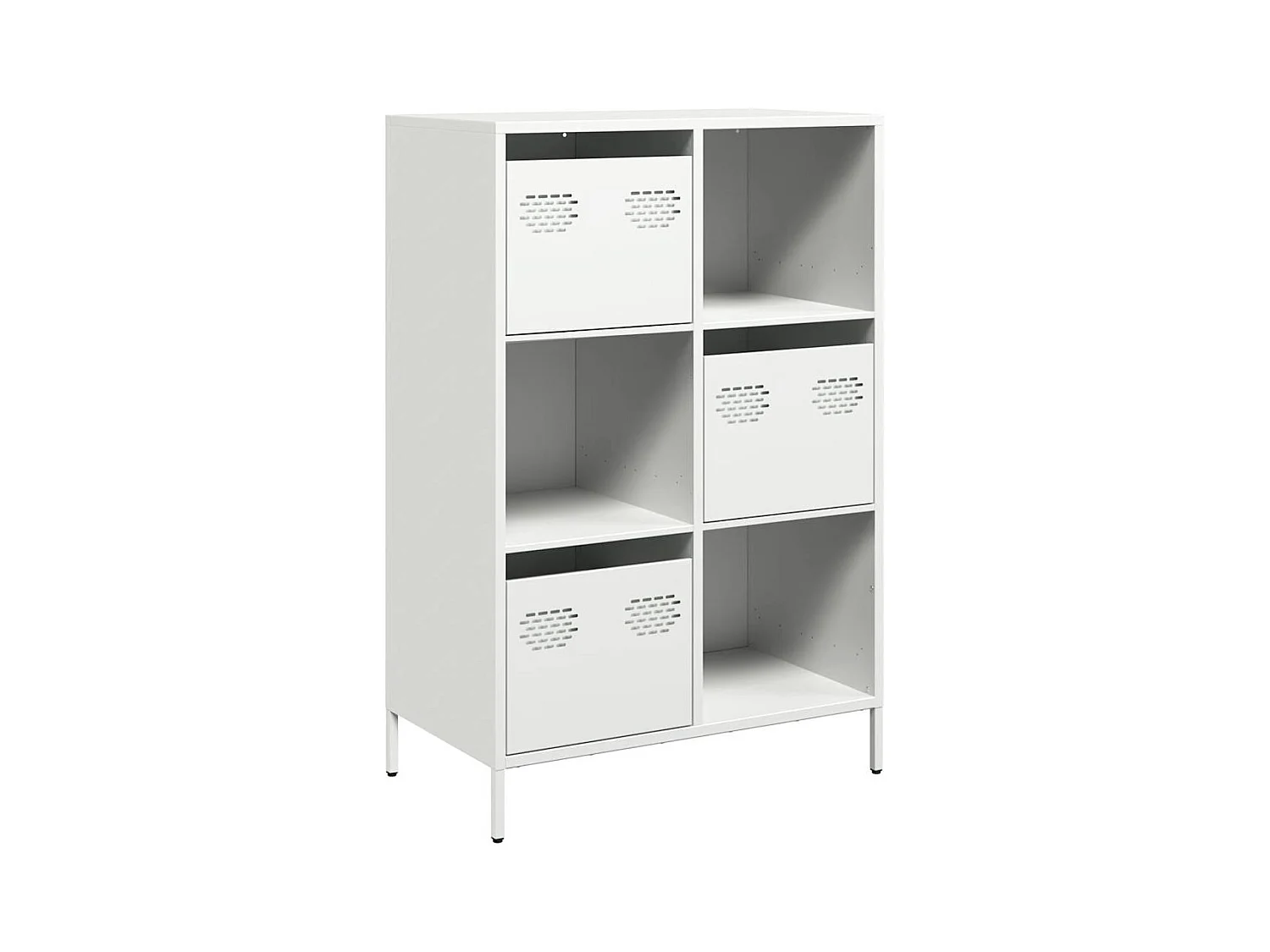 Credenza | Buffet | Armadio Bianca 68x39x103,5 cm in Acciaio