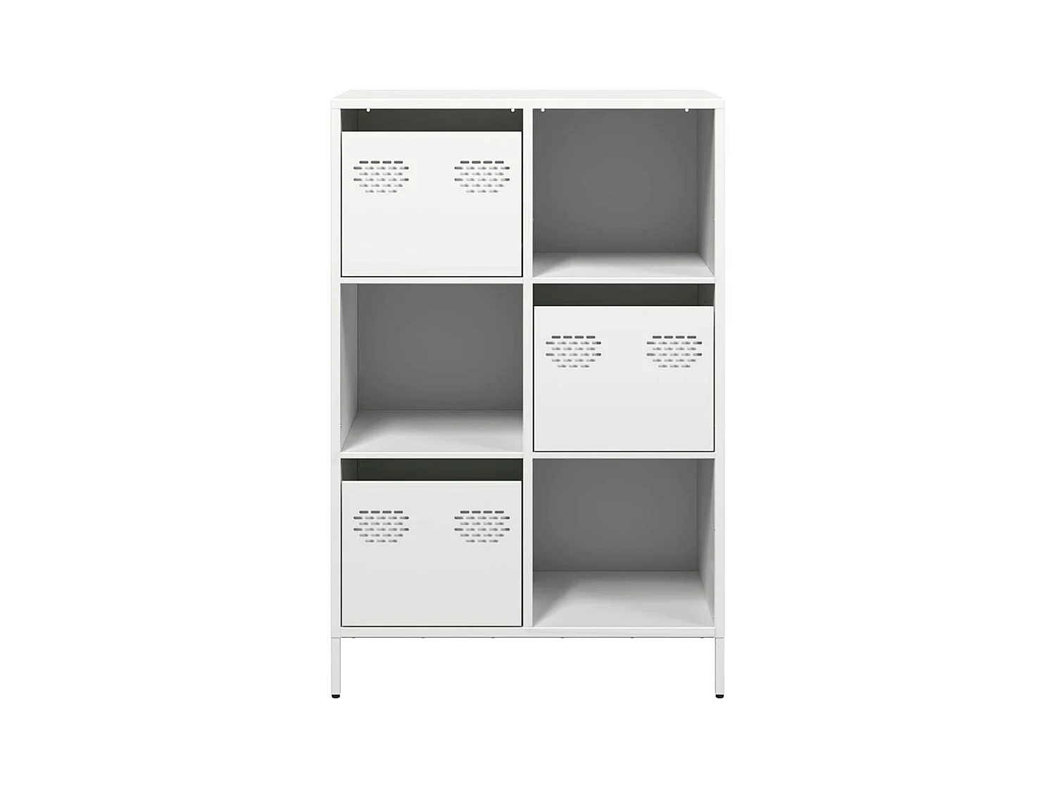 Credenza | Buffet | Armadio Bianca 68x39x103,5 cm in Acciaio