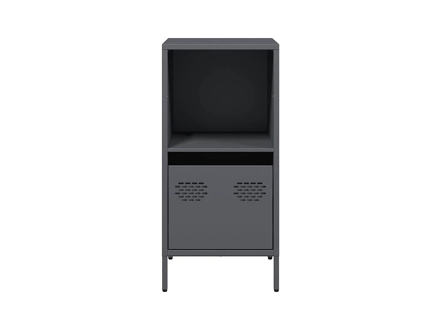 Buffet | Commode à tiroir | Meuble de rangement anthracite 35x39x73,5 cm acier laminé à froid