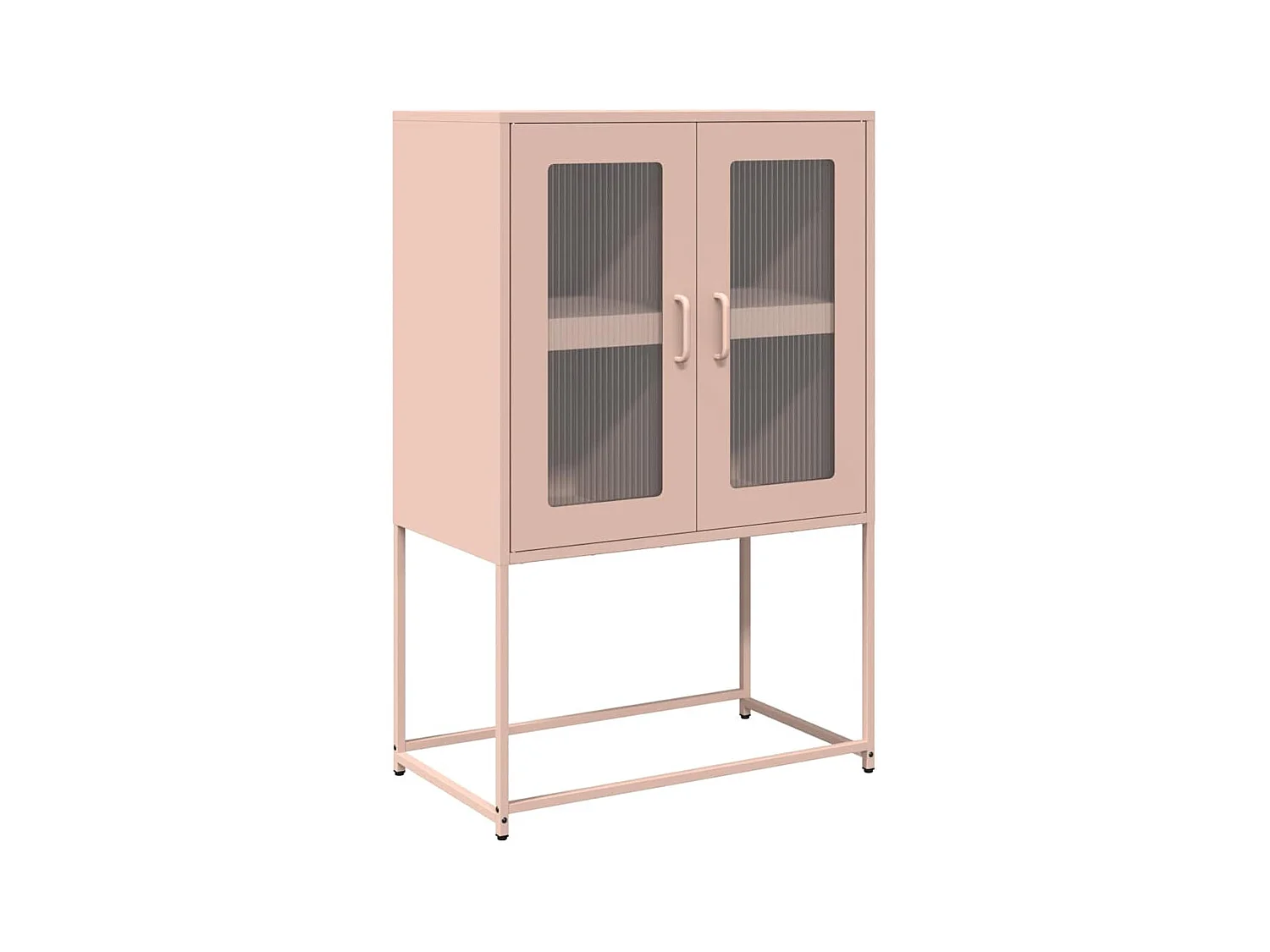 Credenza | Buffet | Armadio Rosa 68x39x107 cm in Acciaio