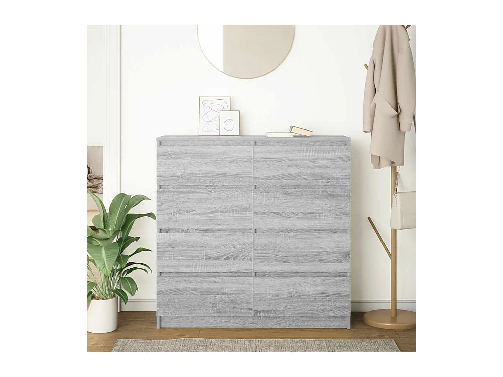 Buffet | Bahut | Meuble de rangement sonoma gris 100x35x99 cm bois d'ingénierie