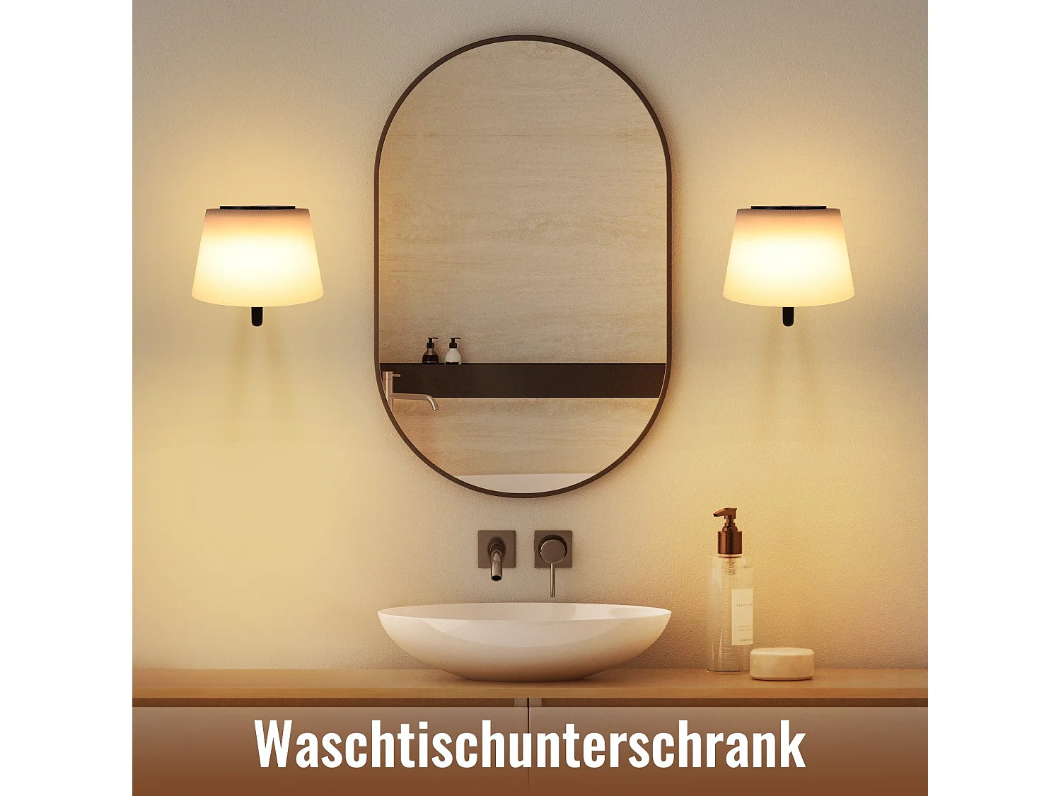 NETTLIFE Aplique de pared para interiores a batería con interruptor: Apliques de pared LED regulables, negros, inalámbricos, modernos