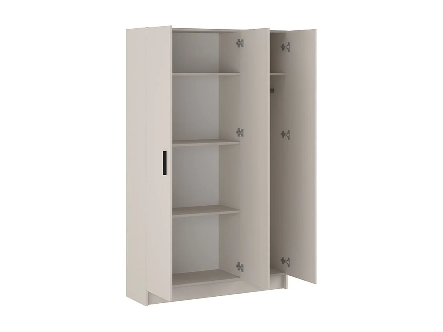Armario auxiliar New Aura 3 puertas beige 180x108x34,4 cm