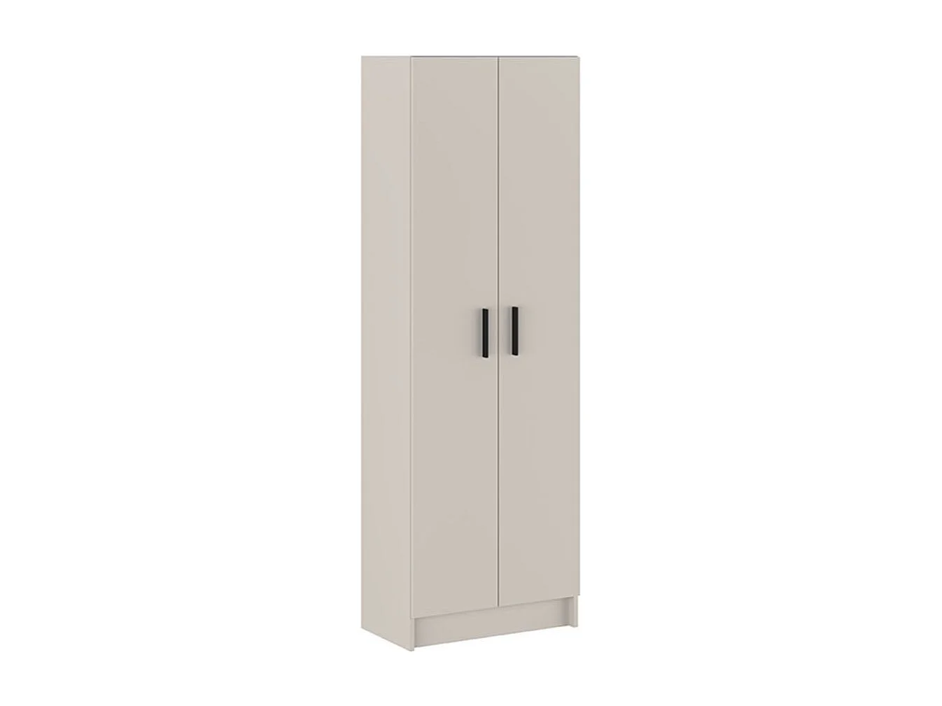 Armario auxiliar New Aura 2 puertas + 4 compartimentos beige 180x60x34,4 cm