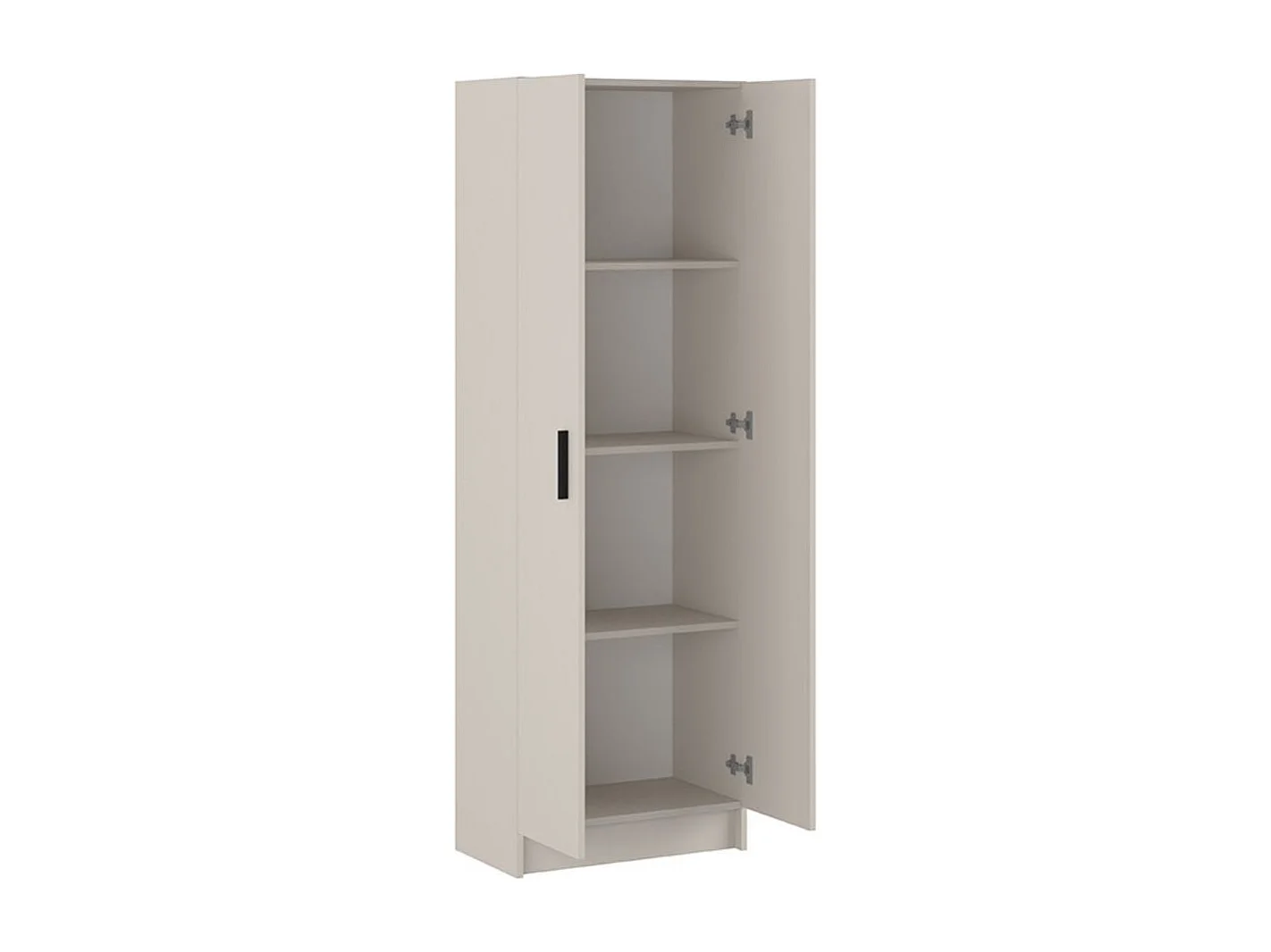 Armario auxiliar New Aura 2 puertas + 4 compartimentos beige 180x60x34,4 cm