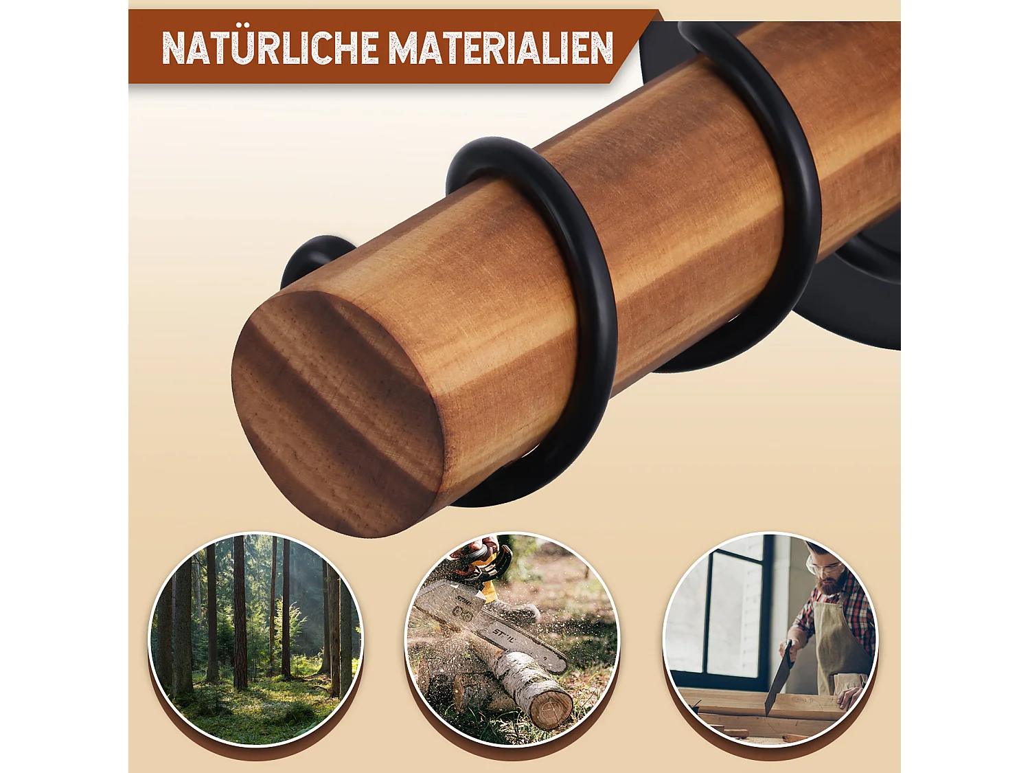 NETTLIFE Applique murale avec interrupteur applique vintage : applique murale en bois noir E27 industriel