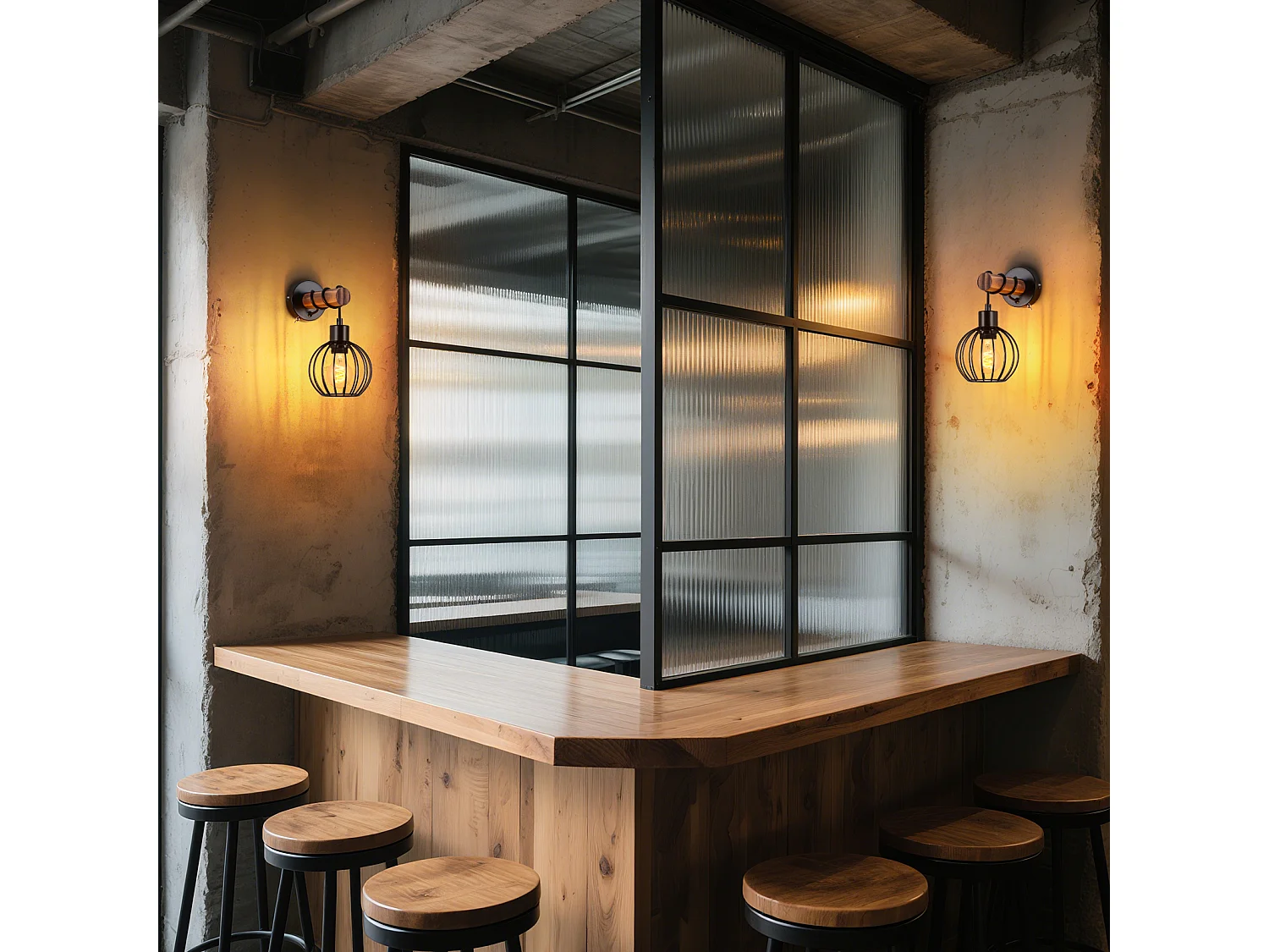 NETTLIFE Vintage houten woonkamer wandlamp: wandlamp met schakelaar, zwarte wandverlichting met industrieel design E27