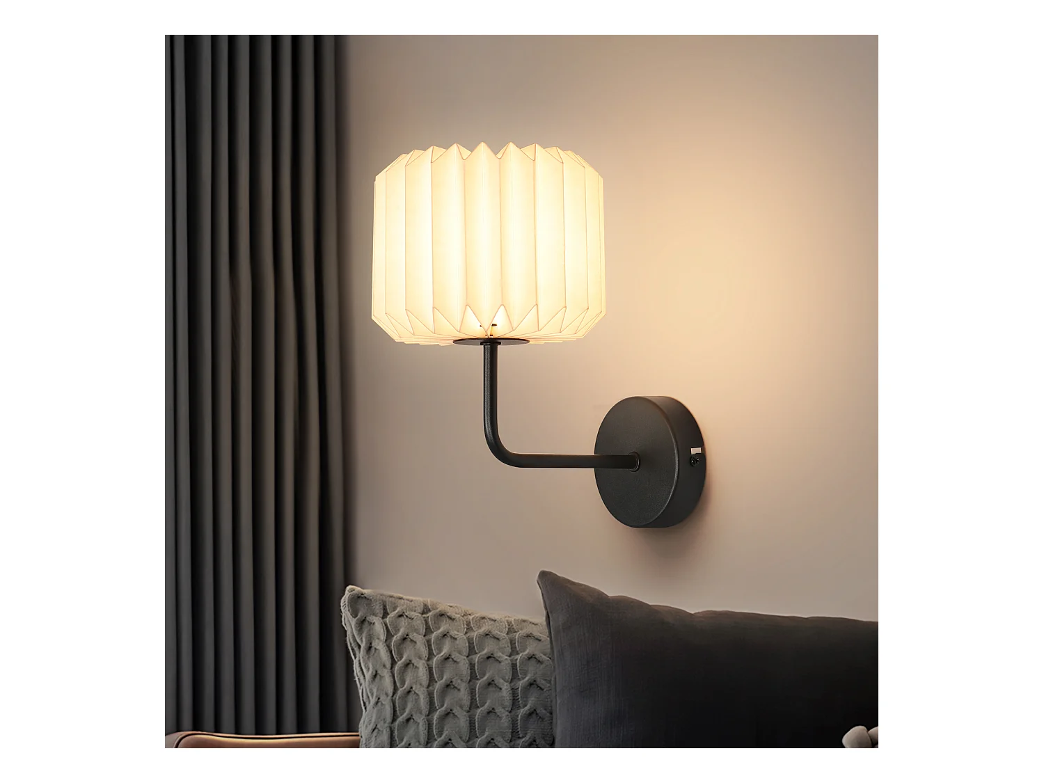 NETTLIFE Applique murale d'intérieur pour chambre à coucher - éclairage mural de couloir vintage G9 lampe de couloir blanche