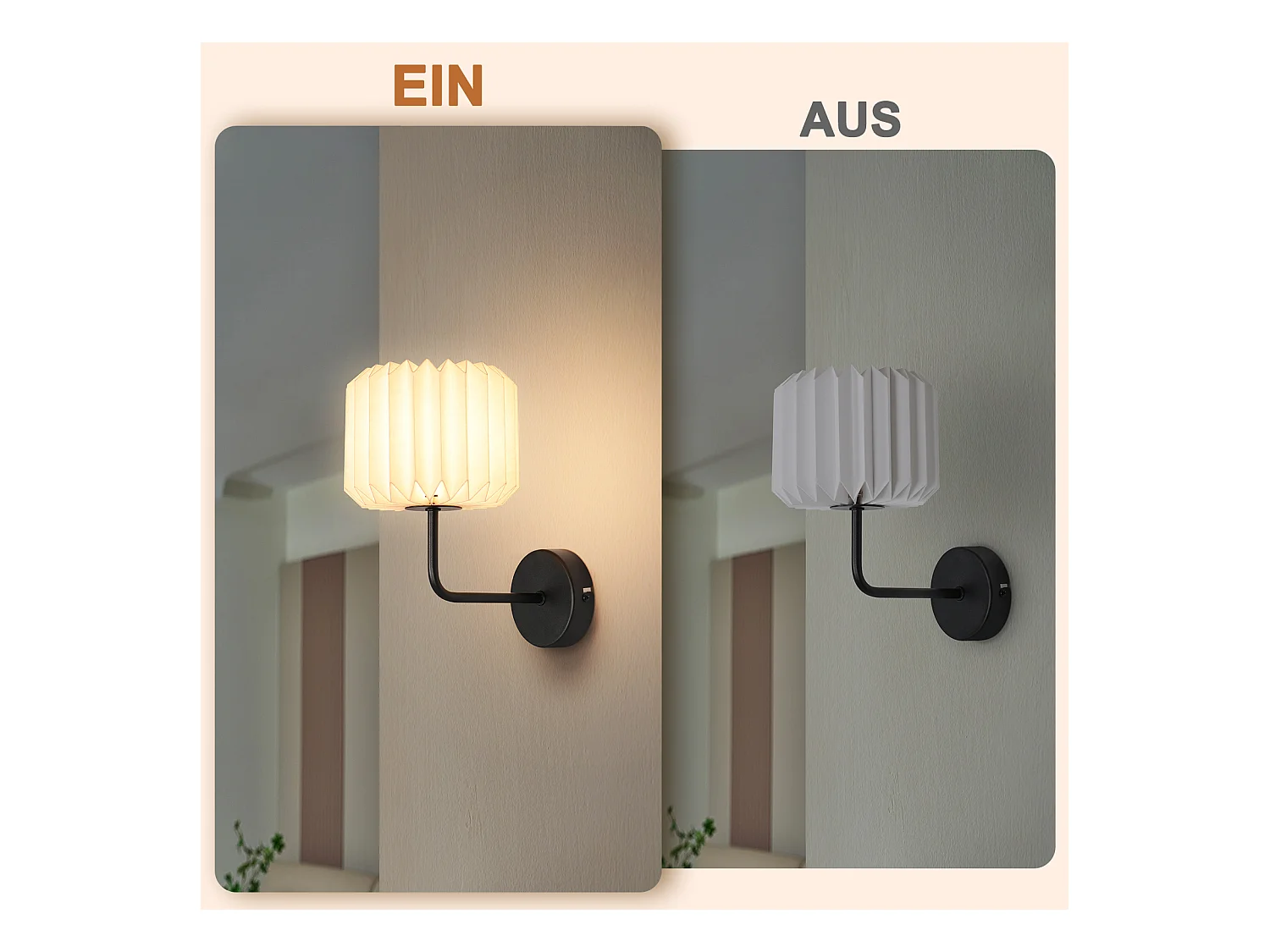 NETTLIFE Applique murale d'intérieur pour chambre à coucher - éclairage mural de couloir vintage G9 lampe de couloir blanche