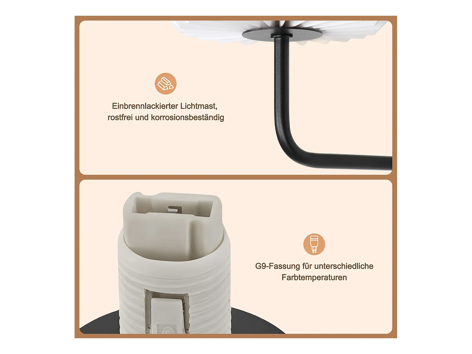 NETTLIFE Applique murale d'intérieur pour chambre à coucher - éclairage mural de couloir vintage G9 lampe de couloir blanche