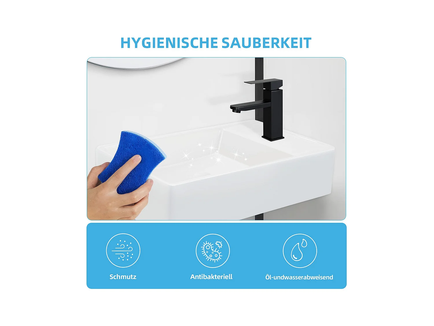 NETTLIFE vasque à poser, Lavabo de salle de bain céramique Blanc - Vasque carrée 40 x 22cm