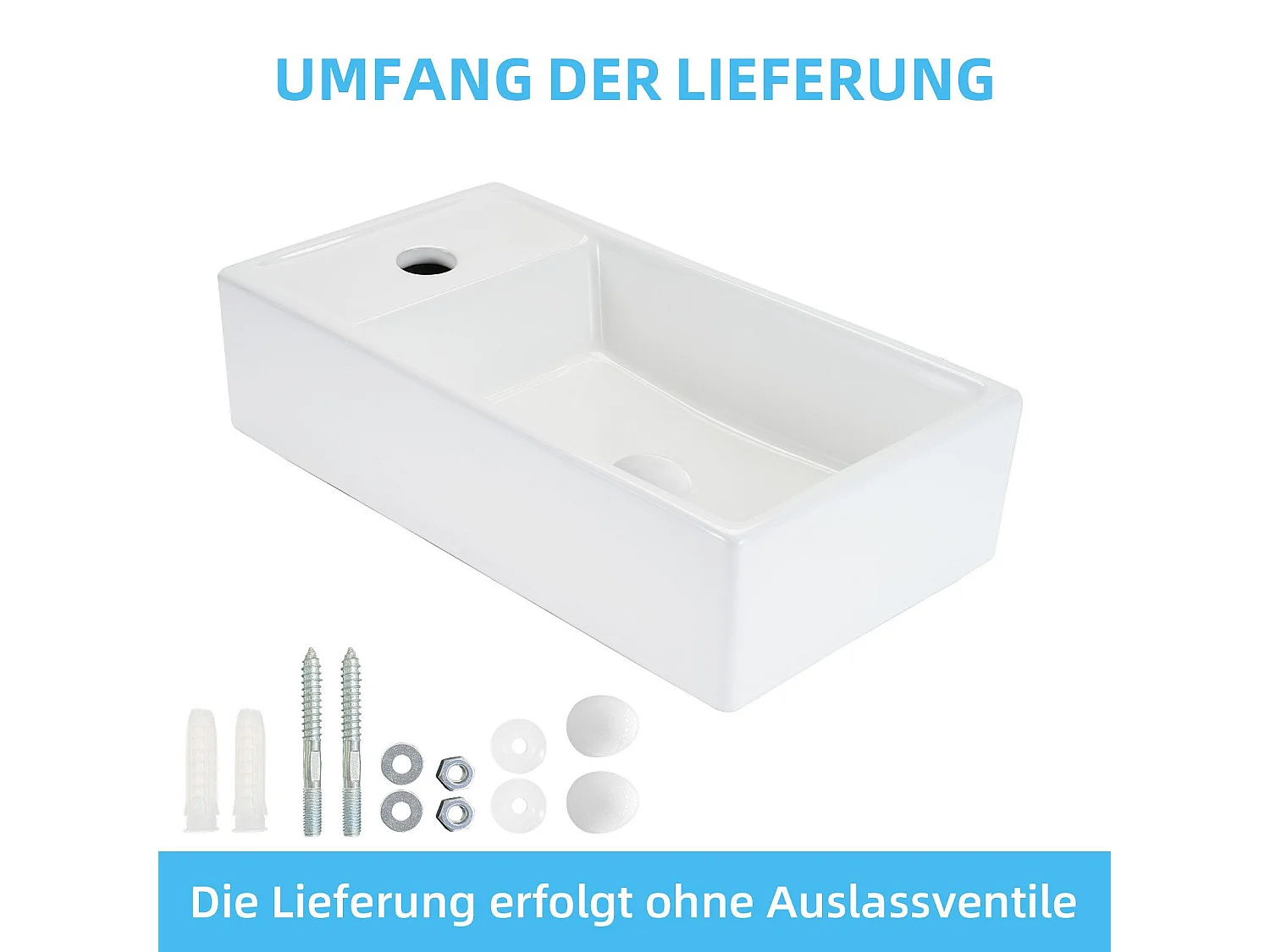 NETTLIFE vasque à poser, Lavabo de salle de bain céramique Blanc - Vasque carrée 40 x 22cm