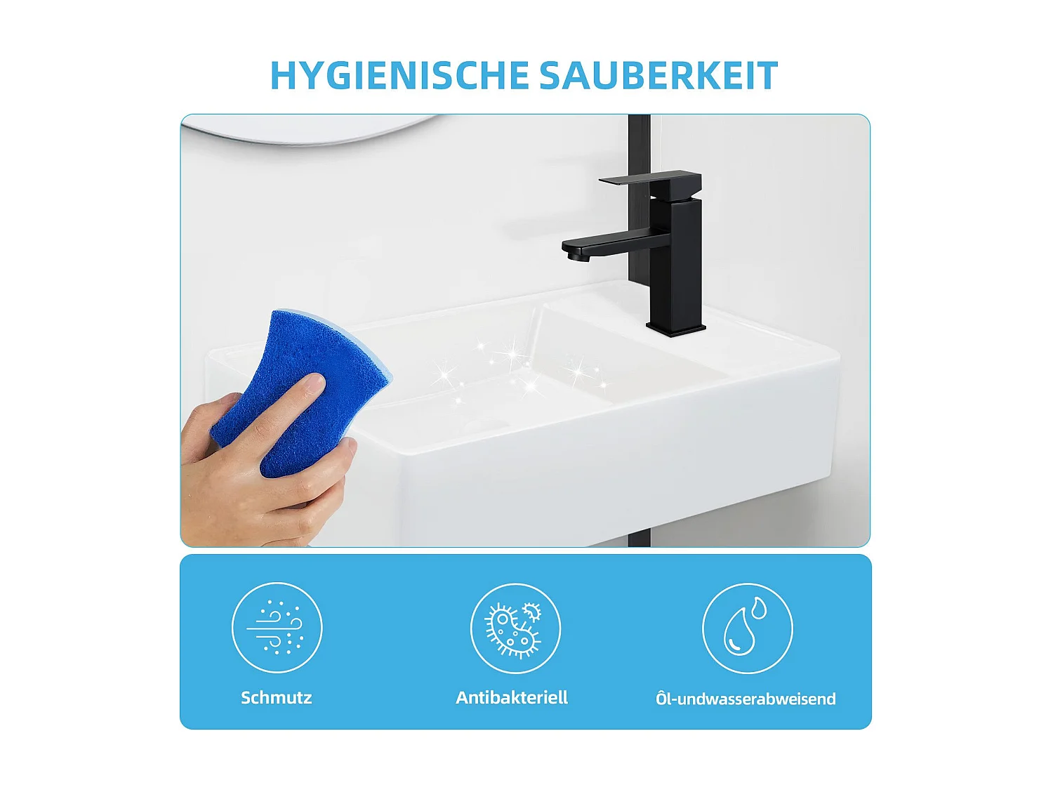 NETTLIFE vasque à poser, Lavabo de salle de bain céramique Blanc - Vasque carrée 40 x 22cm