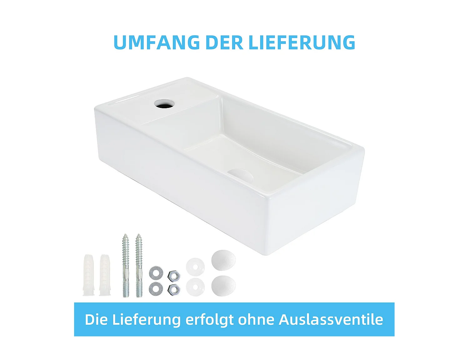 NETTLIFE vasque à poser, Lavabo de salle de bain céramique Blanc - Vasque carrée 40 x 22cm