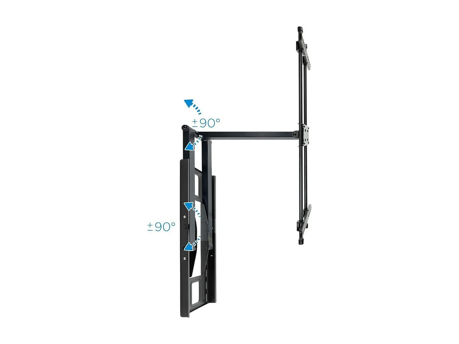 Soporte de TV TooQ LP4380XL-B 43-80'' inclinable + giratorio + nivelable negro