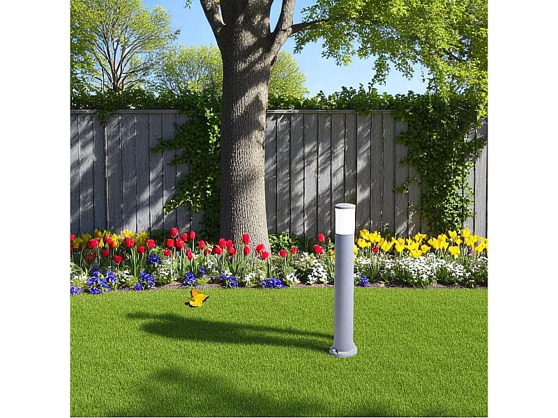 Farola Amelia Fumagalli 8,5W 3 colores LED gris Ø15,5x80 cm