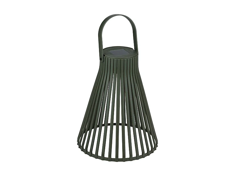 Lámpara solar 8 horas verde Ø20x33 cm