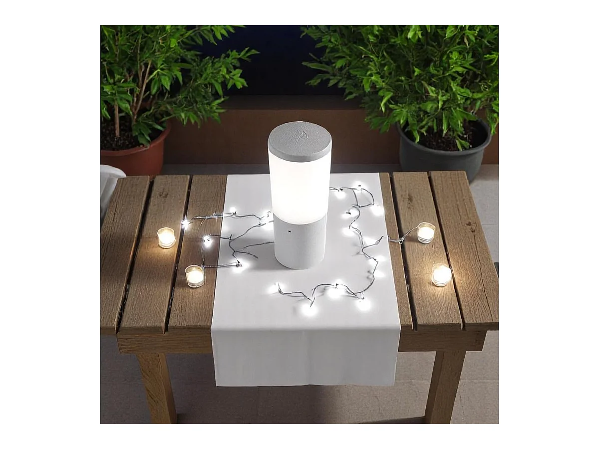 Farola Amelia Fumagalli 8,5W 3 colores LED gris Ø10x25 cm