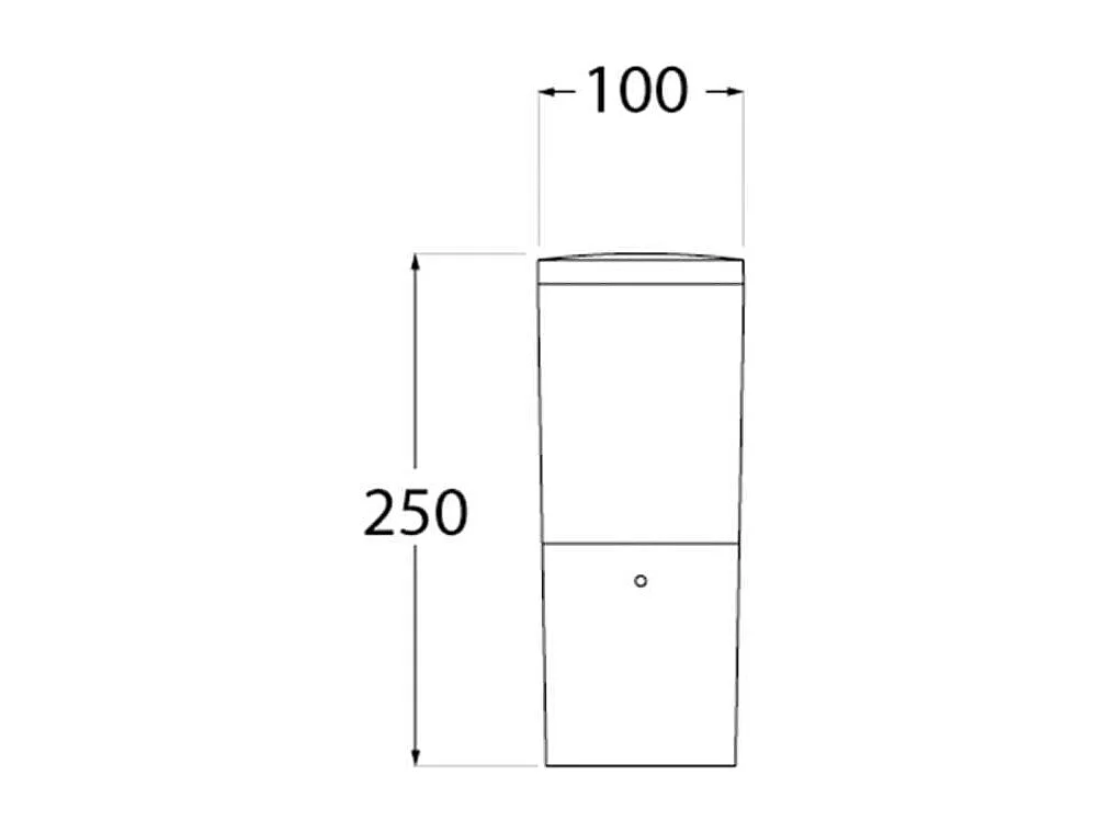 Farola Amelia Fumagalli 8,5W 3 colores LED gris Ø10x25 cm