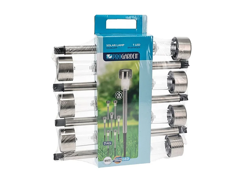 Pack de 7 luces solares Ø4,6x36,5 cm