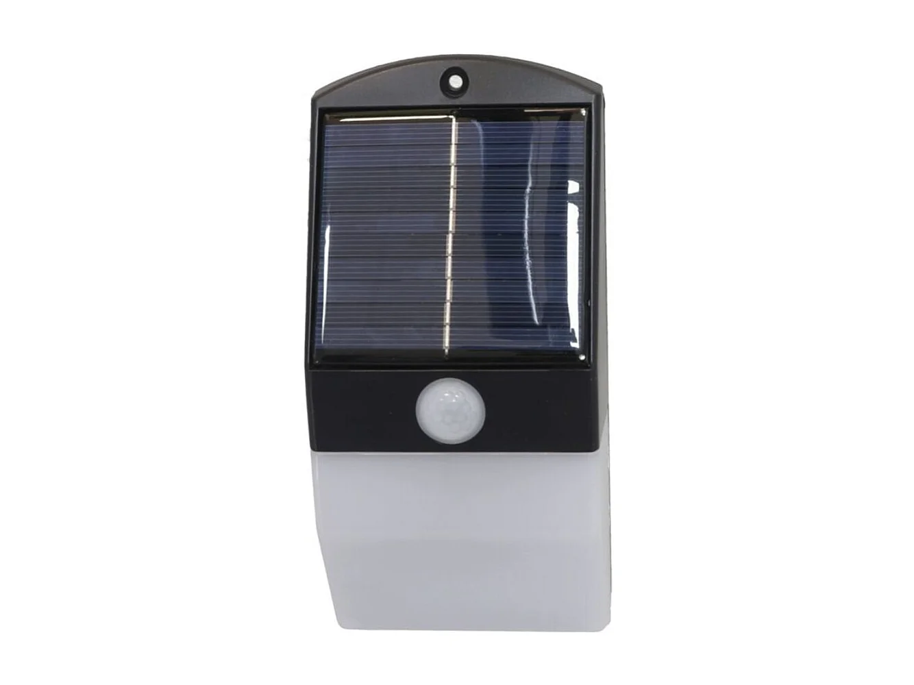 Aplique solar LED con sensor de movimiento negro 17,4 cm