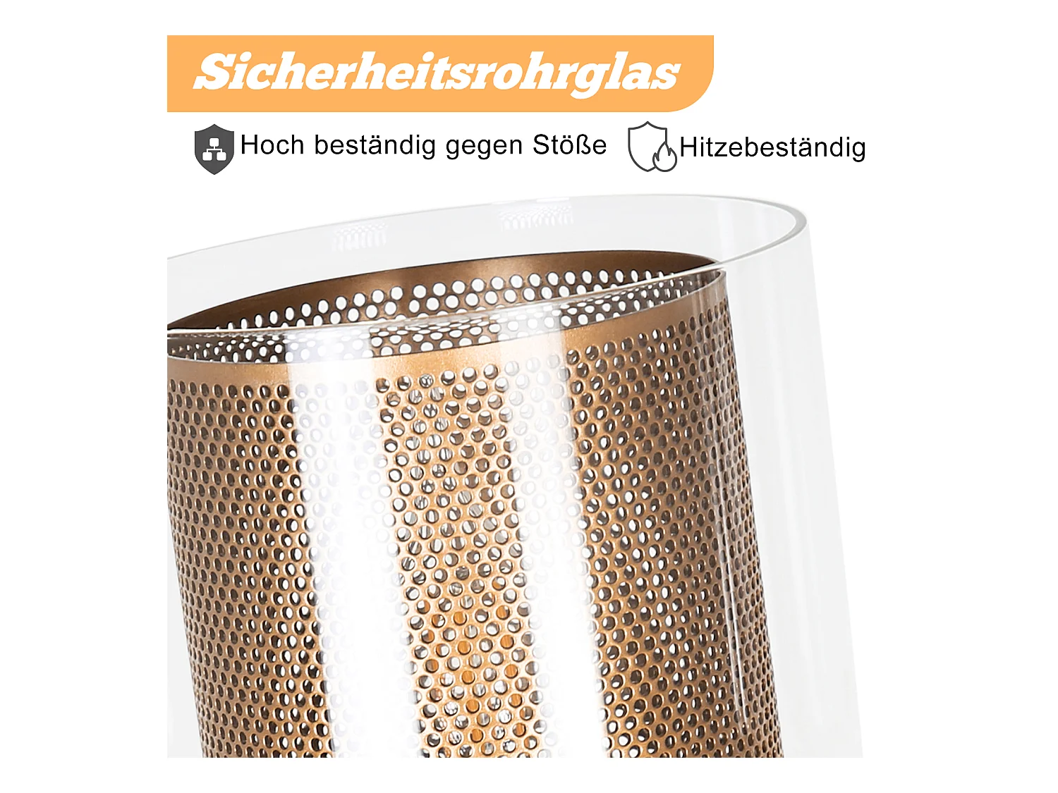 NETTLIFE Lampe suspendue vintage 1 flamme : lampe suspendue en verre doré avec prise et interrupteur lampe suspendue E14