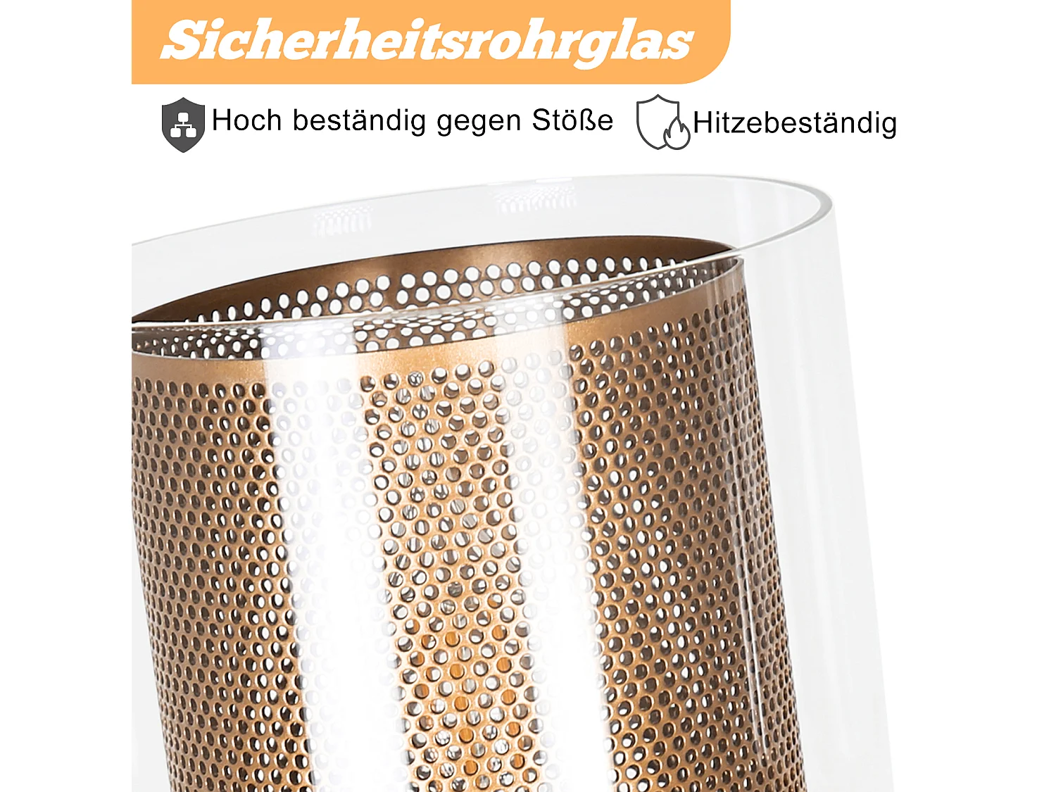 NETTLIFE Lampe suspendue vintage 1 flamme : lampe suspendue en verre doré avec prise et interrupteur lampe suspendue E14