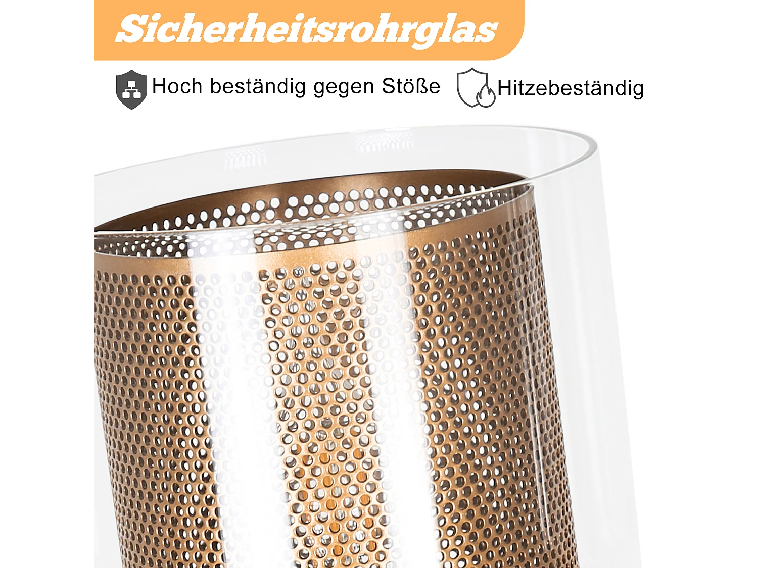 NETTLIFE Lampe suspendue vintage 1 flamme : lampe suspendue en verre doré avec prise et interrupteur lampe suspendue E14