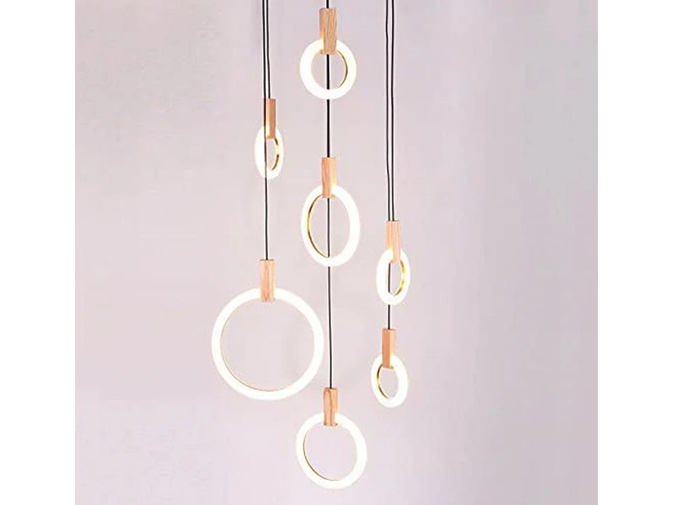 NETTLIFE Suspension Lustre Suspension Lampe suspendue Lampe suspendue Bois