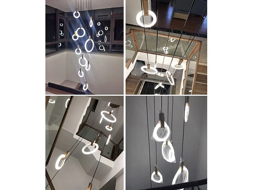 NETTLIFE Suspension Lustre Suspension Lampe suspendue Lampe suspendue Bois