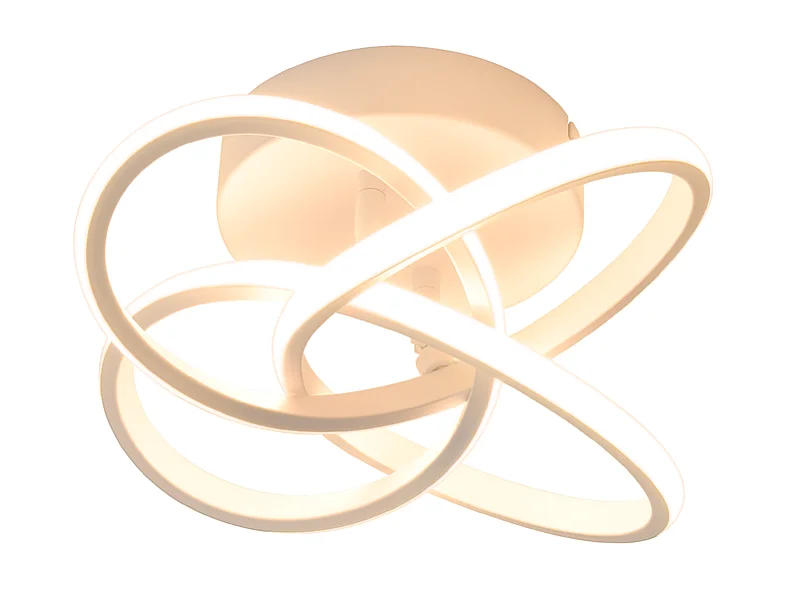 NETTLIFE LED Deckenleuchte für Schlafzimmer - 28W, 3000K, Warmweiß, Flurlampe, Weiß