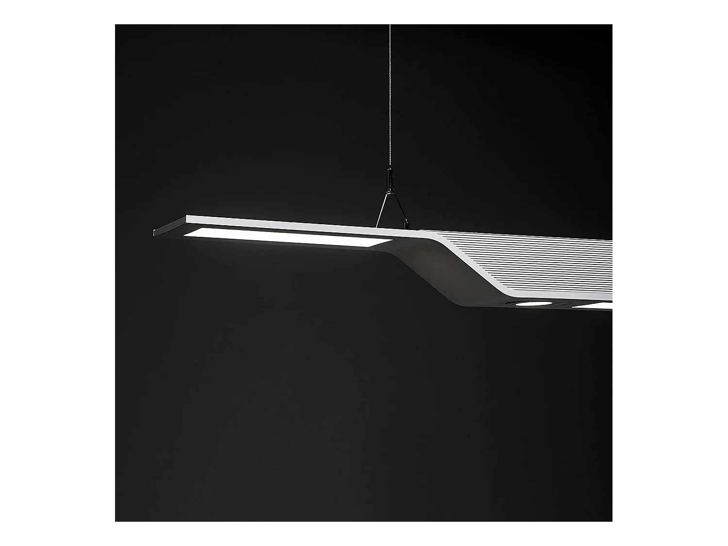 NETTLIFE Suspension LED 60W 180cm dimmable bureau cuisine