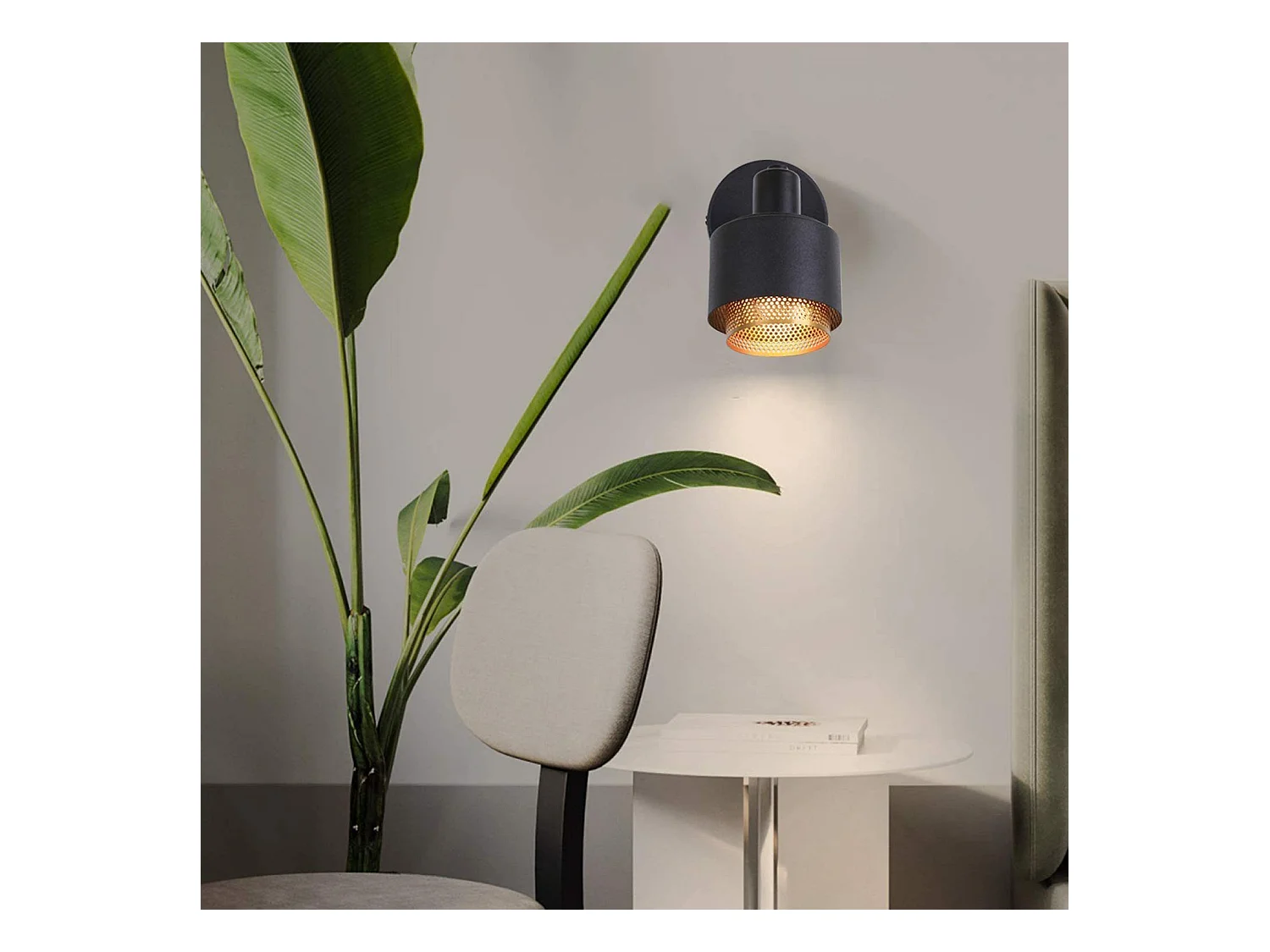 NETTLIFE Applique murale vintage E14 spot de plafond rotatif orientable