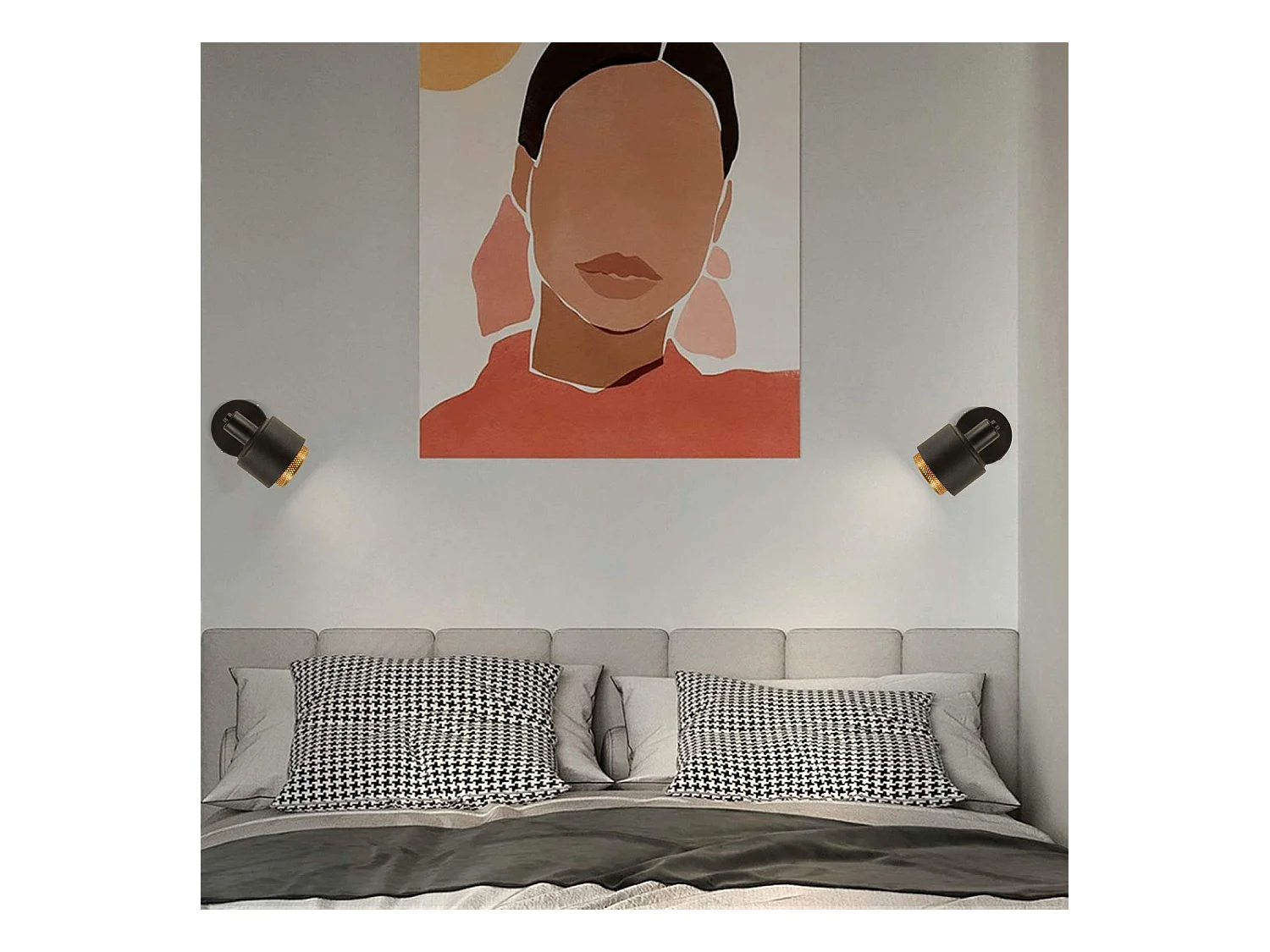 NETTLIFE Applique murale vintage E14 spot de plafond rotatif orientable