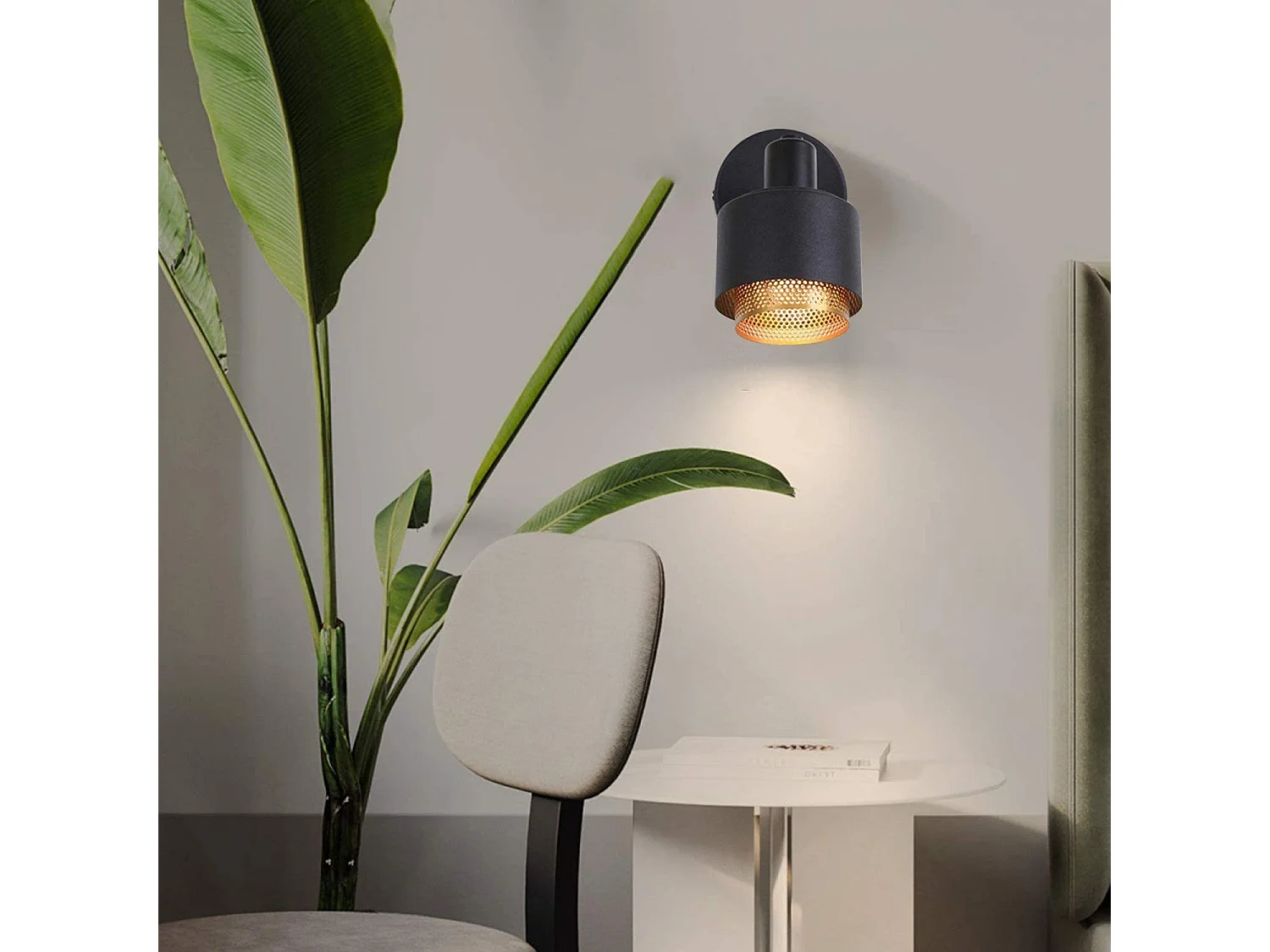 NETTLIFE Applique murale vintage E14 spot de plafond rotatif orientable