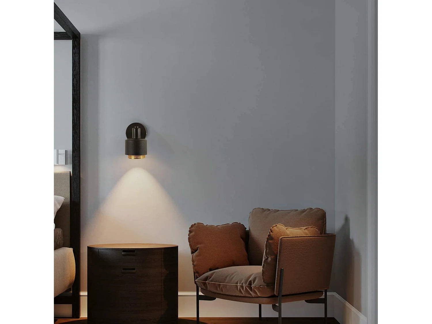 NETTLIFE Applique murale vintage E14 spot de plafond rotatif orientable