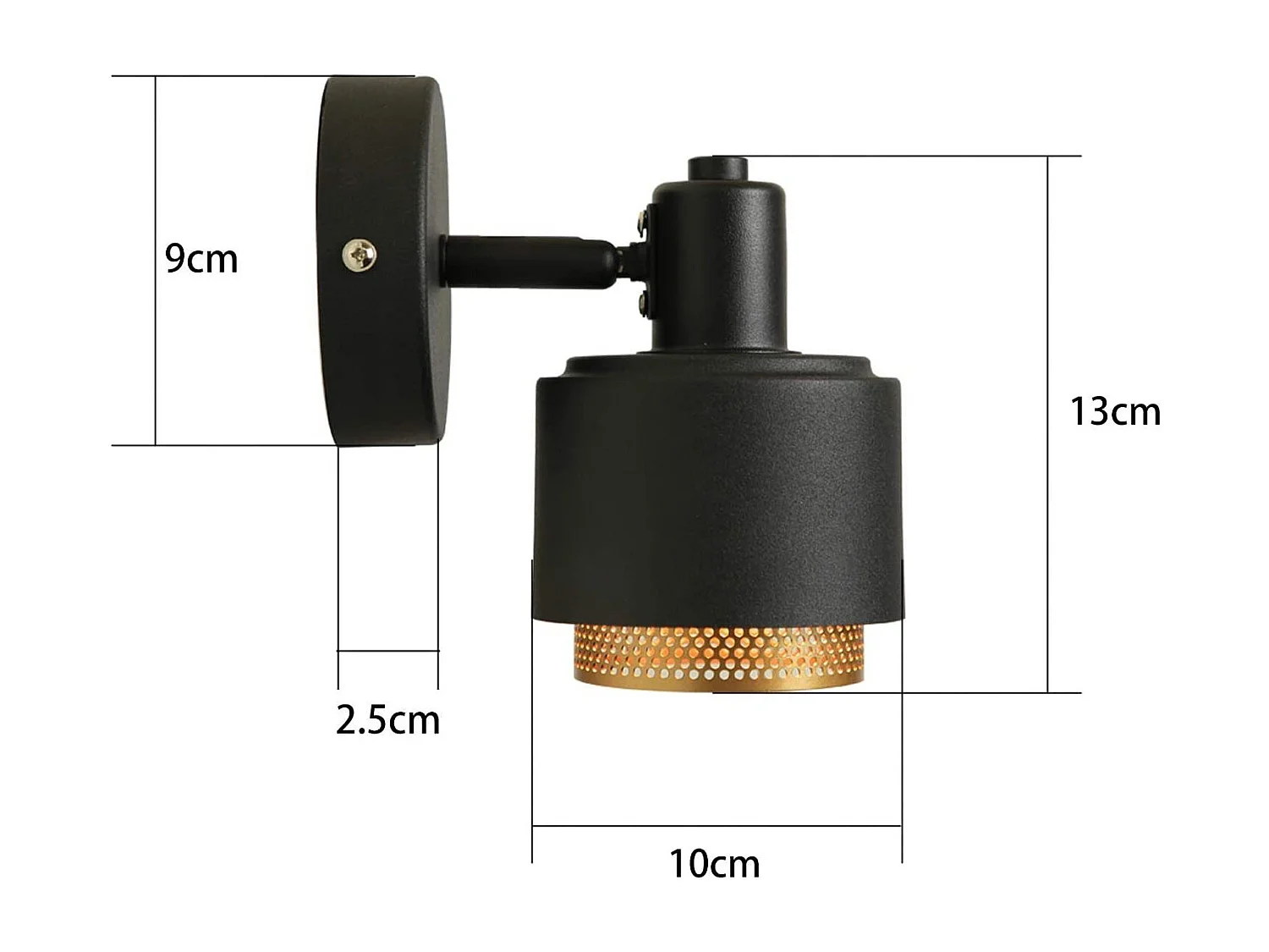 NETTLIFE Vintage Kinkiet E14 Obrotowy Regulowany Reflektor Sufitowy