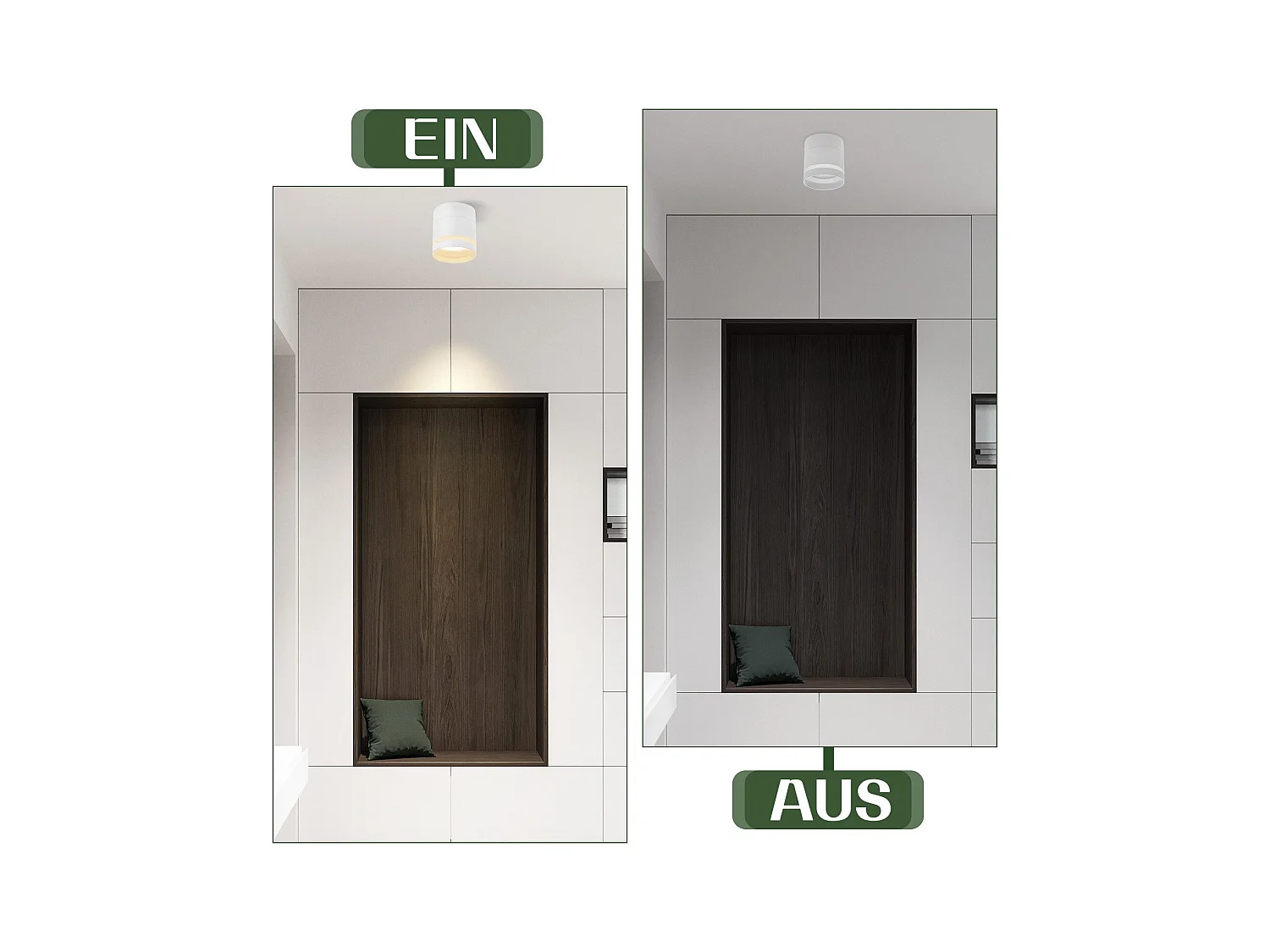 Spot led en saillie nettlife blanc - spot de plafond 5w acrylique blanc chaud spot en saillie avec gx53 3000k spot en saillie plafonnier