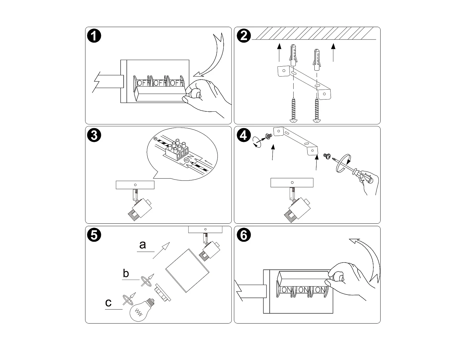 NETTLIFE Spot LED plafond 1 flamme lampe couloir - plafonnier bois plafonnier E14 vintage orientable 350° rétro